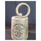 Vintage cast iron 28lb weight