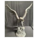 Brass eagle sculpture