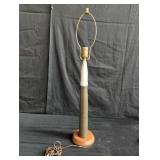 Vintage trench art table lamp