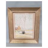 Signed watercolor dated 1948