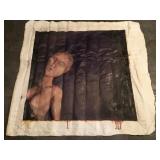 Oil painting on loose canvas