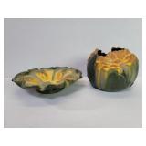 Ephraim pottery vase and bowl