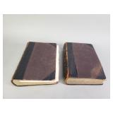 Pair of antique medieval and modern history books