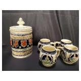 Collection of vintage Marzi and Remy stoneware