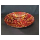 Contemporary art glass bowl