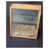 Vintage countertop display cabinet