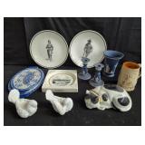Collection of porcelain, stoneware, and pottery