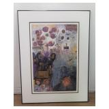 Framed Camille Nicosia gold leafed giclee