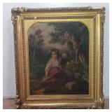 Antique frames oil canvas copy of French School,