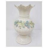 Belleek floral vase
