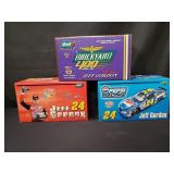 3 die cast Nascar model cars