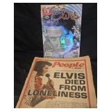 Lot of 2 Elvis Presley collectibles vintage 1977
