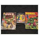 Lot of 3 Marvel the hulk and spider man