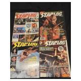 Lot of 4 starlog magazines
