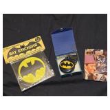 Lot of 3 collectible batman items card, s