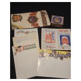 Lot of 7 Disney collectibles map, jewelry box, etc