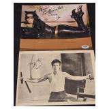 Lot of 2 photographs 1 signed