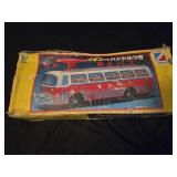 Ichiko tinplate toy bus with a handle