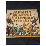 Vintage 1975 mighty marvel calendar