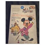 Vintage 1962 Mickey Mouse Club printer set