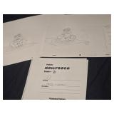 The Flintstones Fred + cement pencil drawings