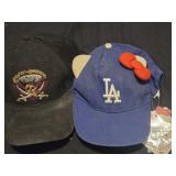 Lot of 2 baseball caps Disney pirates of the