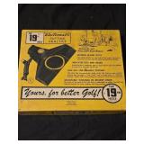 Vintage 1958 the 19th hole electromatic putting