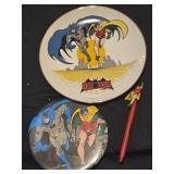 Lot of 3 Batman and Robin collectibles vintage