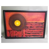 Signed E. Geifman "El Sol" oil painting on canvas