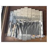 Vintage step panel layered wall mirror