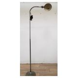 Mid-century gooseneck metal floor lamp