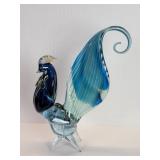 Vintage hand blown rooster figure
