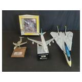 Collection of die cast and wood model aircrafts