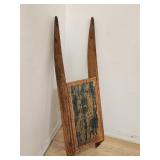 Antique Strideaway hand painted wood sled