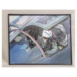 Signed vintage oil painting on canvas