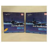 Pair of Hobbymaster die cast model airplanes