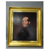 Antique portrait signed Thomas Sully on verso
