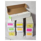 10 Vintage long boxes of baseball cards 1980/90s