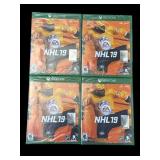Lot of 4 XBox One factory sealed NHL 19 games