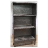 4-piece vintage industrial metal lawyers bookcase