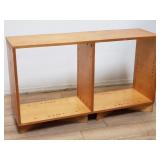 Vintage birds eye maple bookshelf