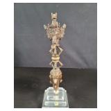 Vintage Tibetan Phurba ritual dagger on an