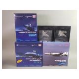 Collection of combat aircraft models