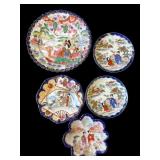 Lot of Japanese hand painted porcelain plates