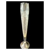 Vintage sterling silver & glass bud vase