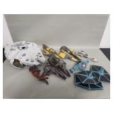 Collection of "Star Wars" toy spaceships