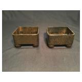 Pair of  Roycroft style candleholders