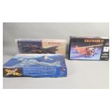 3 vintage model airplanes