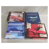 Collection of model airplanes and bank, Witty