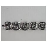Vintage Rebajes signed silver on copper Aztec